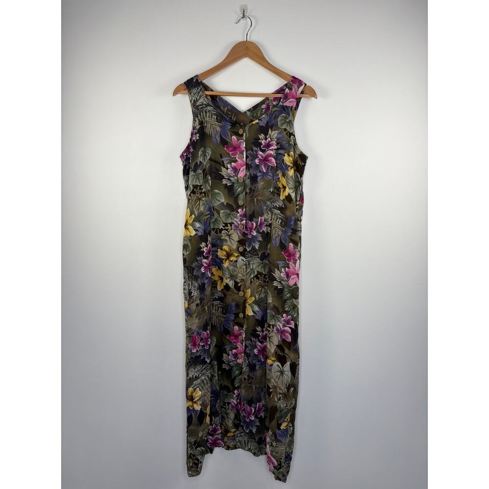 Vintage Erika Dresses Floaty Floral Summer Dress Size M